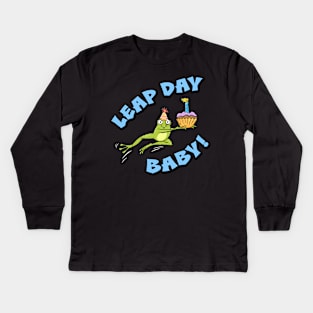 Leap Day Baby Kids Long Sleeve T-Shirt